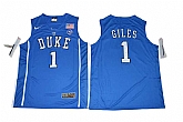 Duke Blue Devils #1 Harry Giles Blue College Basketball Jersey,baseball caps,new era cap wholesale,wholesale hats